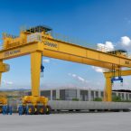 Lifting Solutions for Precast Yard straddle carrier