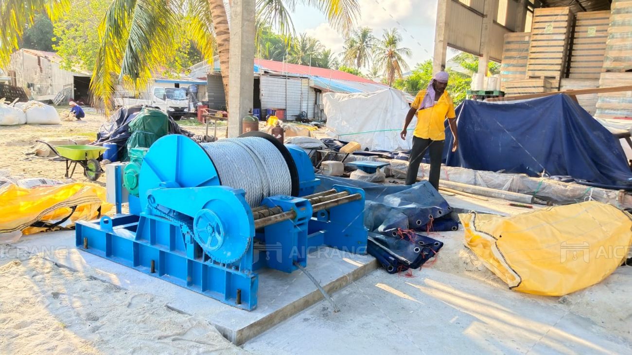 slipway winch for Maldives