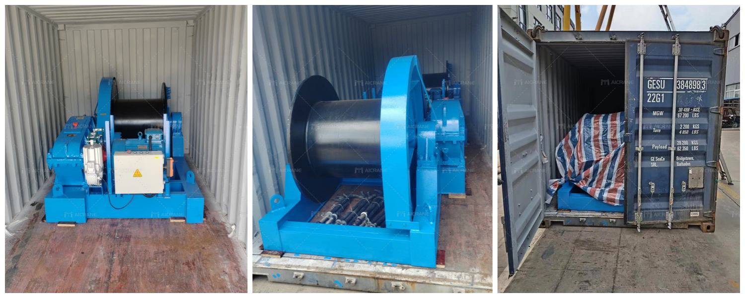 winch delivery to Angola