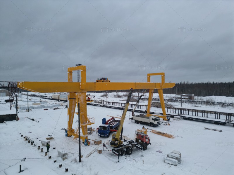 double girder 40ton gantry crane installation